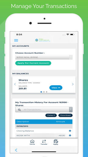 Mallow Credit Union Screen 2