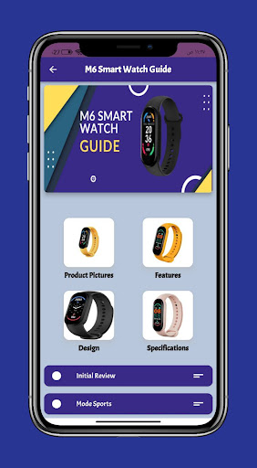 Android application M6 Smart Watch Guide screenshort