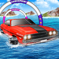 Water Car Stunt Game :  Extreme Surfer Racer