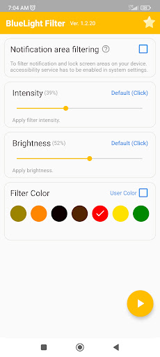 Android application Blue Light Filter-protect eyes screenshort