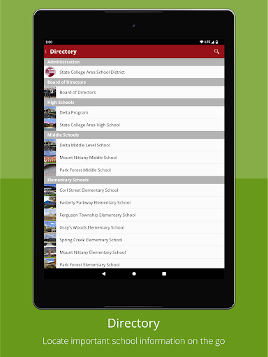 Android application State College Area SD screenshort