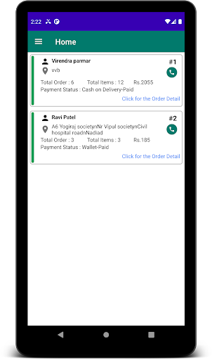 Android application ShreeHari Driver screenshort