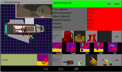Android application Derelict screenshort