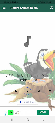 Android application Nature Sounds Radio screenshort