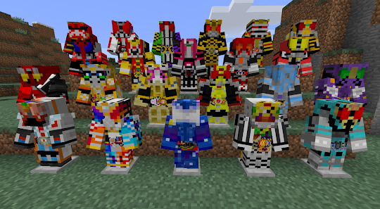 Masked Rider Skin Mod For MCPE
