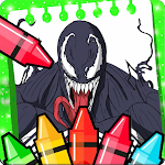 Cover Image of ダウンロード Venom coloring the heroes  APK