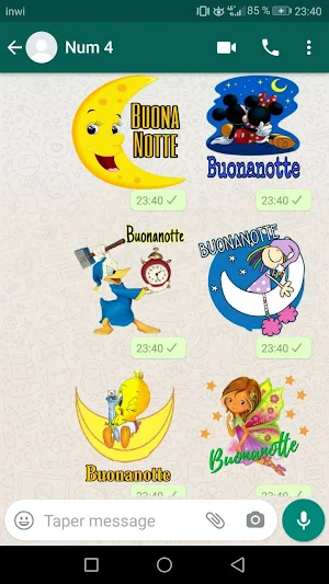 Buongiorno e buonanotte stickers (WAStickerApps) screenshot 4
