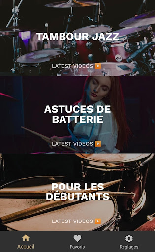 Aperçu de l'application