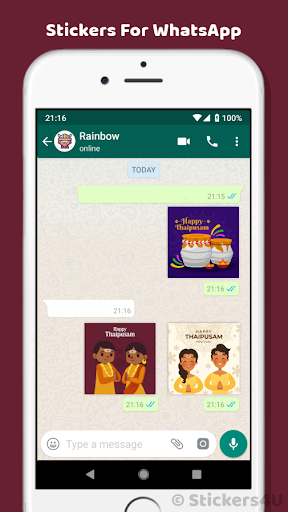 Android application Thaipusam Wishes Card Stickers screenshort