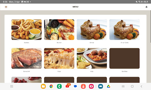 Android application TahuaQR Restaurant screenshort