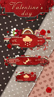 screenshot of Valentine's Day Weather Widget