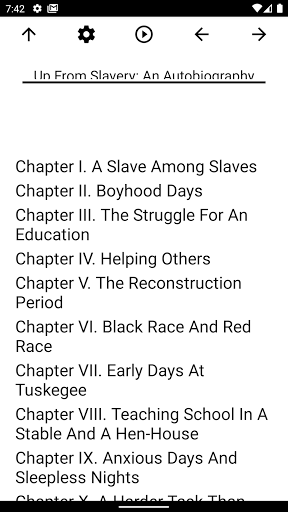 Android application Book, Up From Slavery screenshort