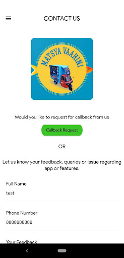 Android application Matsya Vaahini Driver screenshort