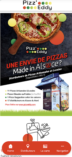 Android application Pizz'eddy screenshort