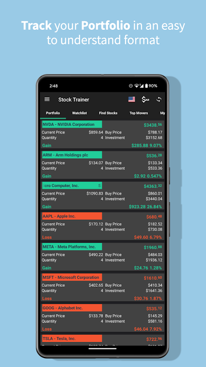 Stock Trainer: Virtual Trading - 4.63 - Beta - (Android)