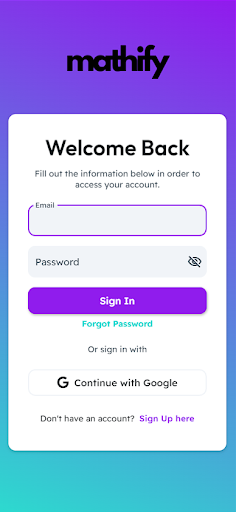 Mathify - Your Personal Tutor Screen 3