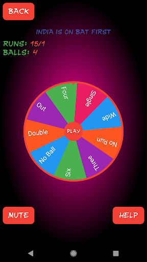 Android application Spin Cricket: Spinner Game screenshort