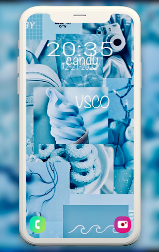 Blue Wallpaper Screen 2