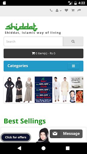 Android application Shiddat- Islamic Shopping App screenshort