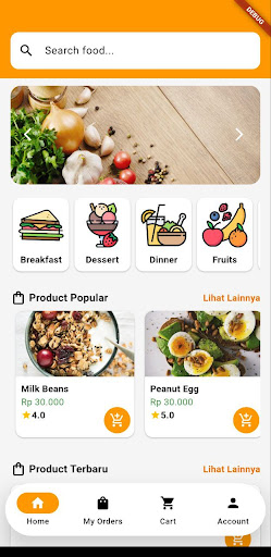 Food Store - Flutter