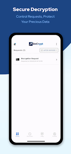 OnCrypt Authenticator Screen 3