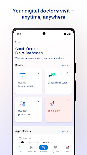 Android application Medgate screenshort
