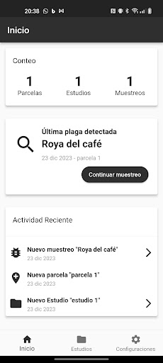 Android application Café VarioApp screenshort