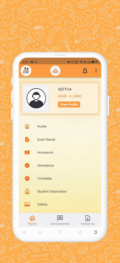 Android application Sowdambikaa School Parent App screenshort