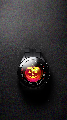 Android application Halloween Glow Watchface VS85 screenshort