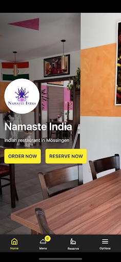 Android application Namaste India Mössingen screenshort
