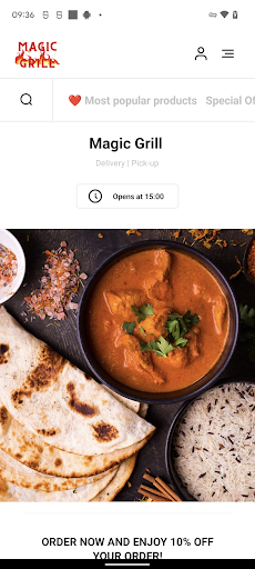 Android application Magic Grill Glasgow screenshort