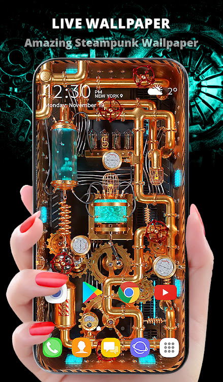 3D Wallpaper Steampunk Energy - 5.10.5 - (Android)
