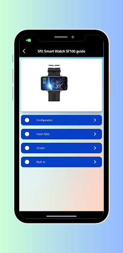 Android application Sfit Smart Watch Sf100 Guide screenshort