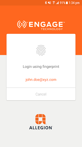 Screenshot of Allegion ENGAGE