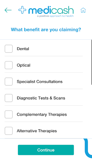 My Medicash App Screen 2