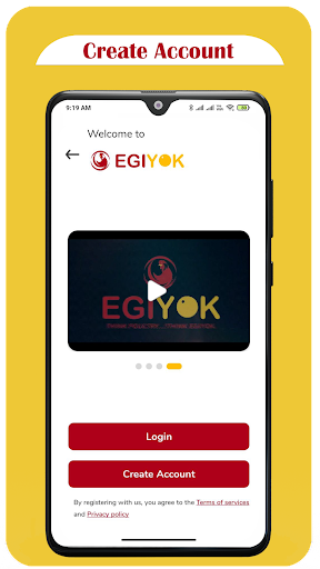 Android application EGIYOK-Online Poultry Trading screenshort