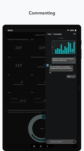 Screenshot of Zoho Analytics – Mobile BI