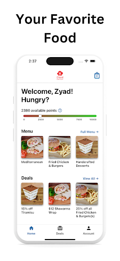 Android application Cloud Food Court screenshort