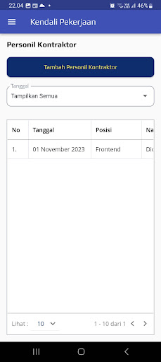 SiMalin - Kendali Pekerjaan Screen 2