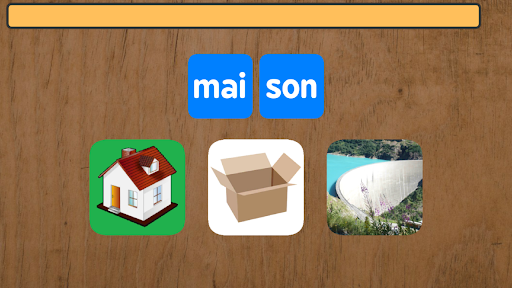 Android application Lire les syllabes screenshort