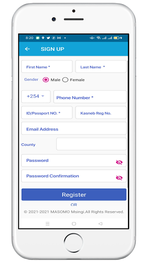 Android application MASOMO MSINGI screenshort