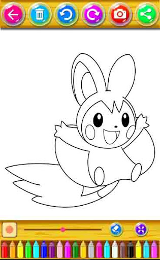Android application Coloring Pika Pika screenshort