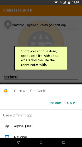 Address to GPS Screen 3