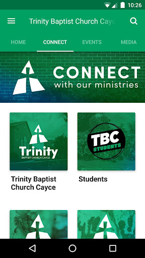 Trinity Baptist Church Cayce Screen 2