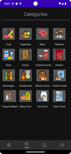 Android application Grocery Manager screenshort