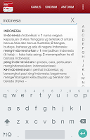 screenshot of Indonesian Words Dictionary