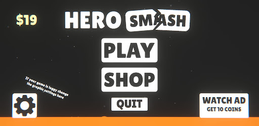 Android application Hero Smash screenshort