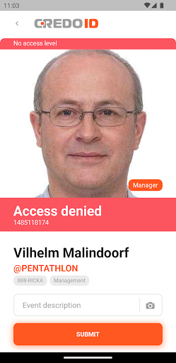 CredoID Checkpoint Screen 2