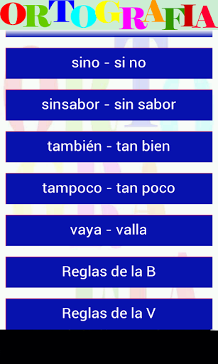 ORTOGRAFIA ESPAÑOL Screen 3