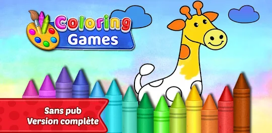 Jeu de Coloriage: Bébé Couleur